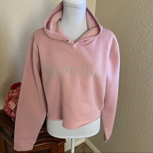 Occasion Baby Girl Bling Cropped Hoodie